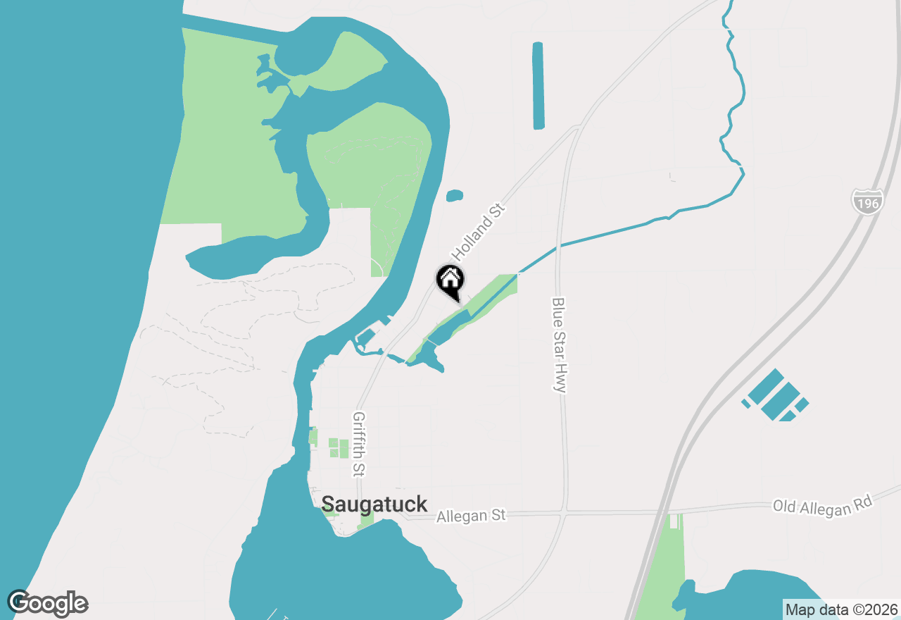 Map of 1005 Elizabeth Street, Saugatuck, MI 49453