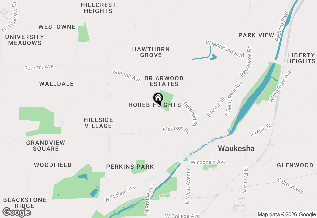 Map of 310 Hyde Park Ave, Waukesha, WI 53188