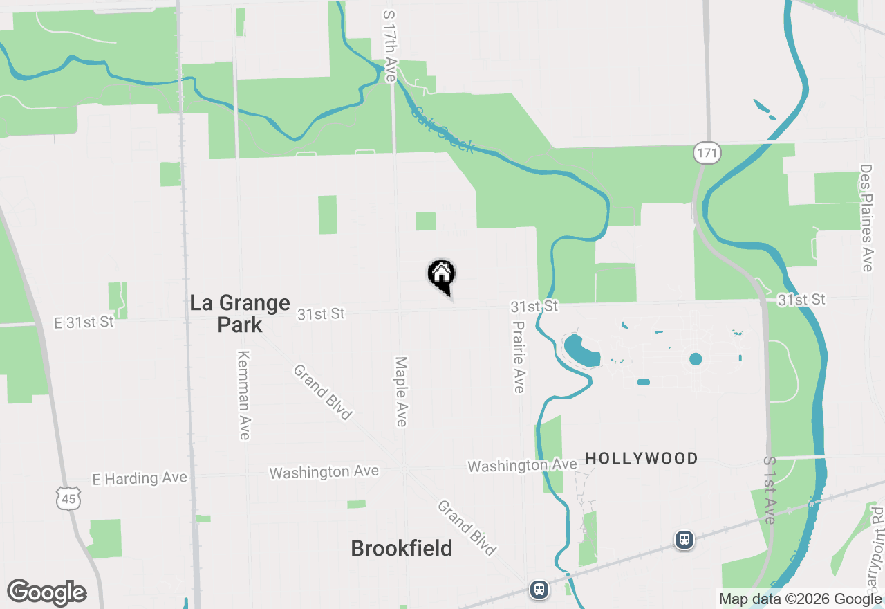 Map of 9046 31st Street, Brookfield, IL 60513