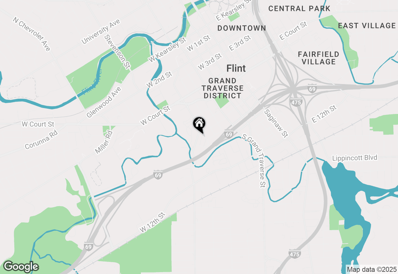 Map of 713 Fenton Road, Flint, MI 48503