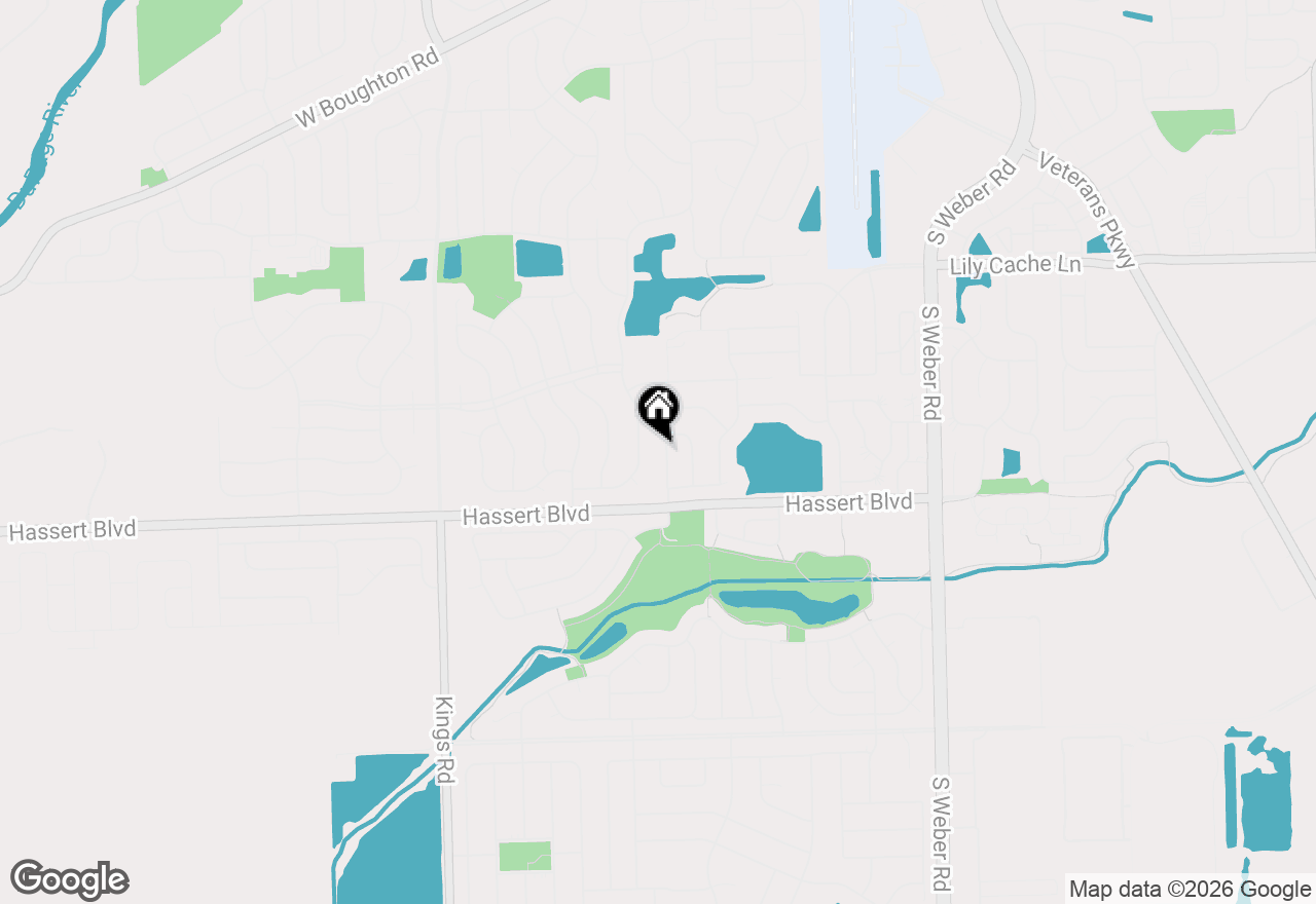 Map of 387 S Palmer Drive, Bolingbrook, IL 60490