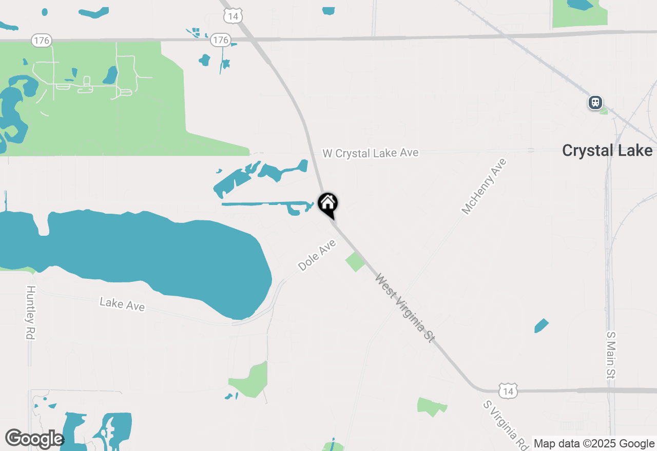 Map of 154 S Virginia Street, Crystal Lake, IL 60014
