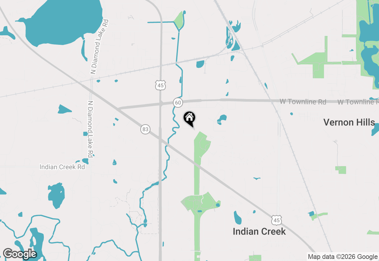 Map of 543 Yosemite Way, Mundelein, IL 60060