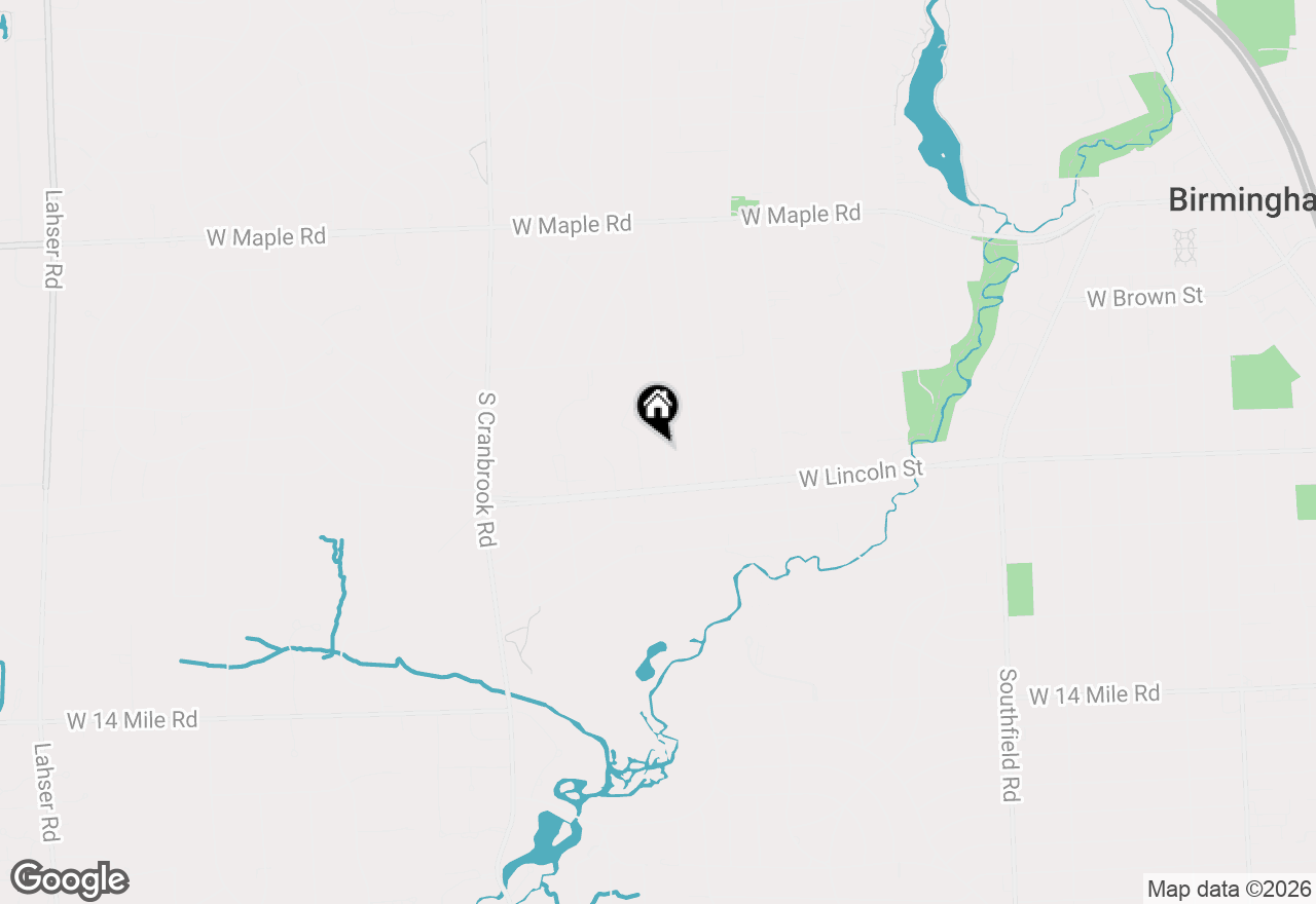Map of 936 S Glenhurst Drive, Birmingham, MI 48009