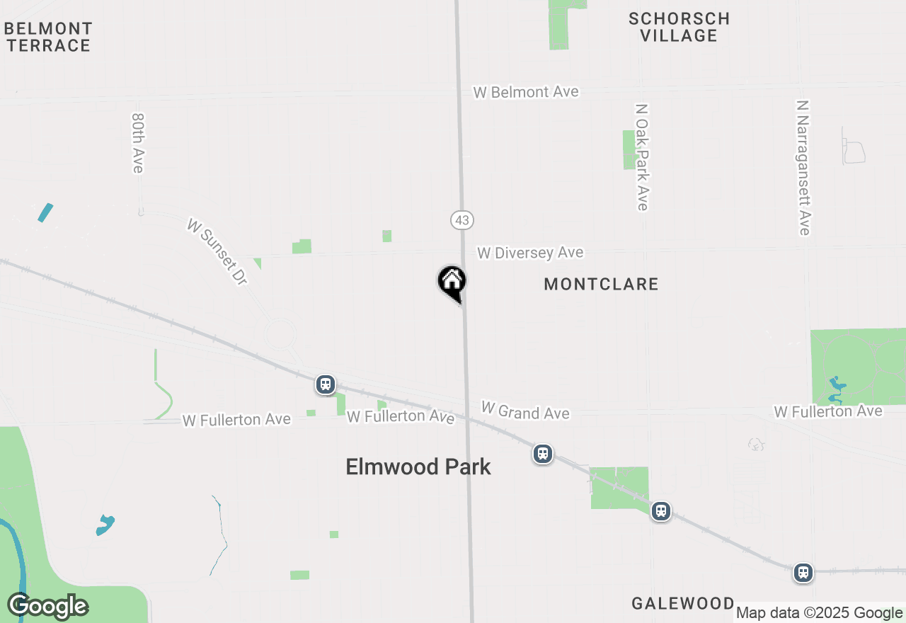 Map of 7218 W Wrightwood Avenue #111, Elmwood Park, IL 60707