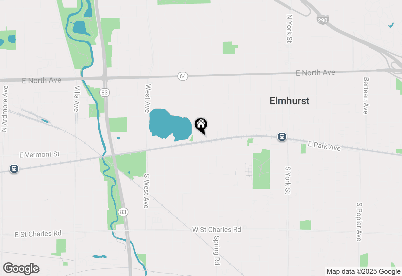 Map of 355 W First Avenue, Elmhurst, IL 60126