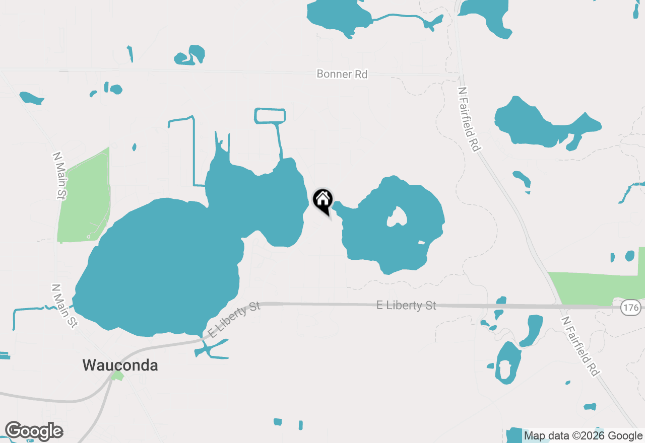 Map of 605 Lake Shore Boulevard, Wauconda, IL 60084