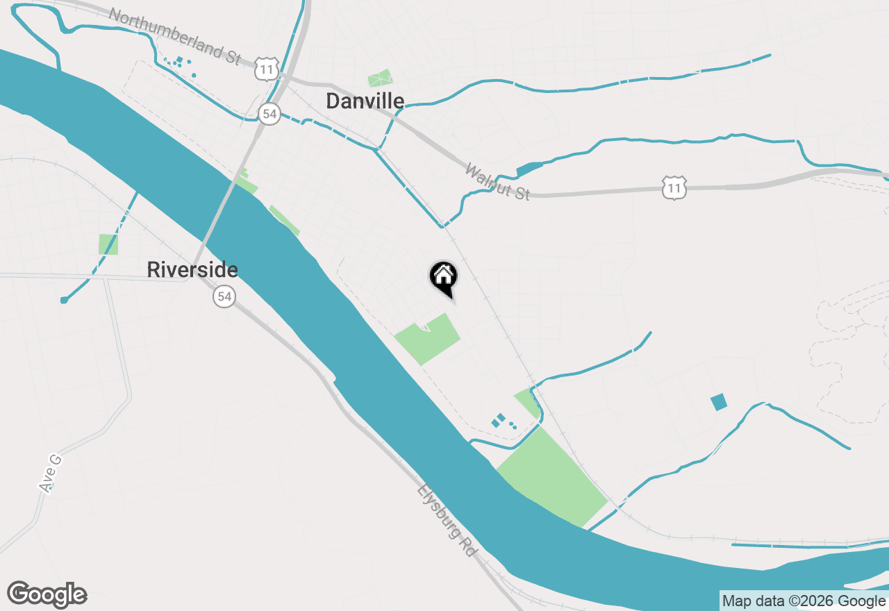 Map of 152-154 Foust Street, Danville, PA 17821