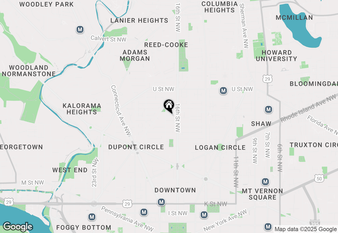 Map of 1725 17th Street Nw #416, Washington, DC 20009