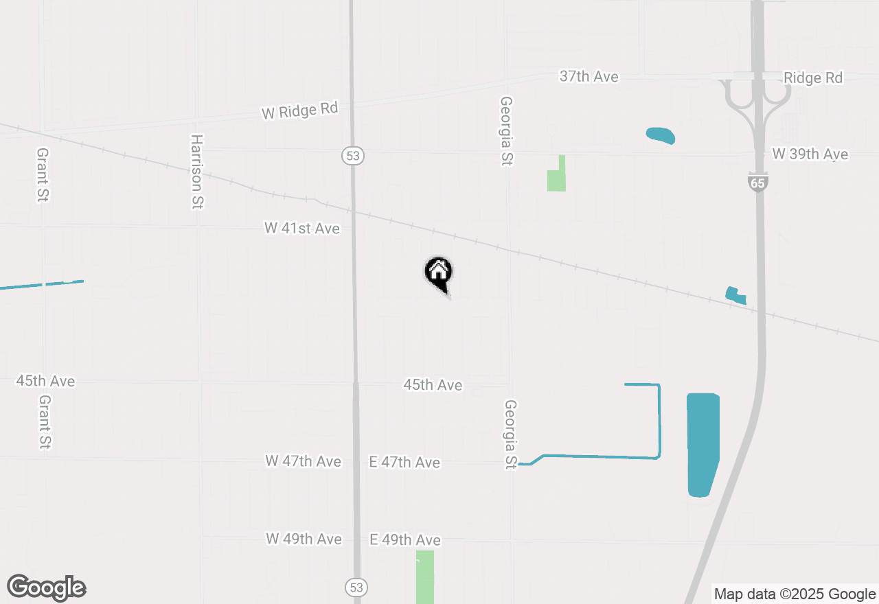 Map of 408 E 43rd Avenue, Gary, IN 46409