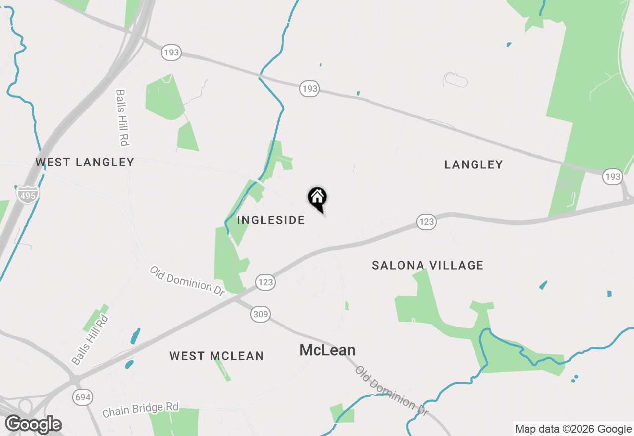 Map of 6831 Fairway Drive, Mclean, VA 22101