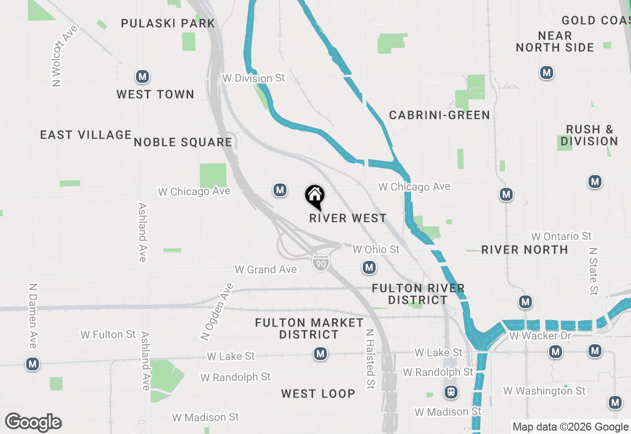 Map of 701 N Milwaukee Avenue #4R, Chicago, IL 60642