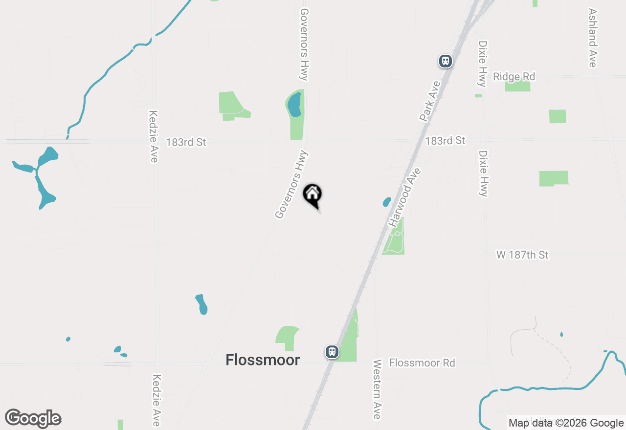 Map of 2619 Alexander Street, Homewood, IL 60430