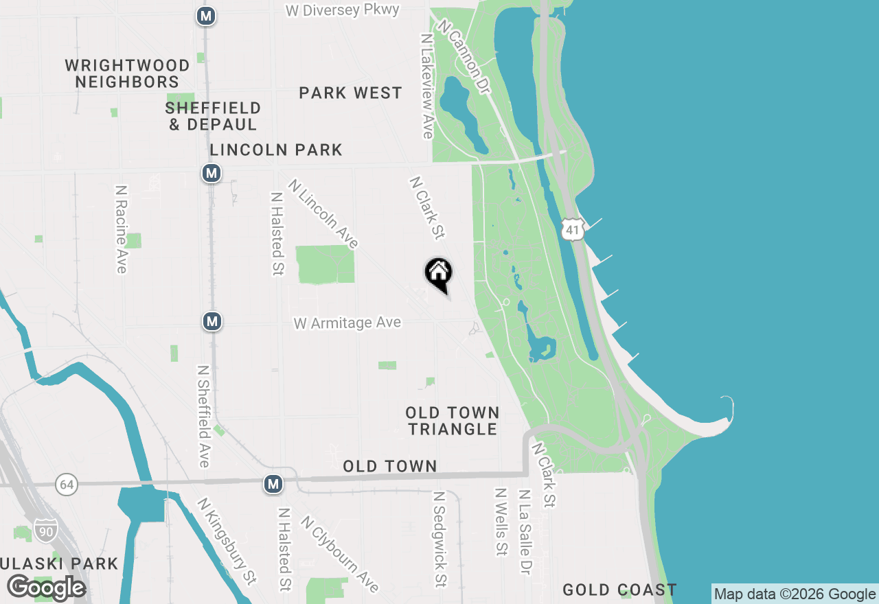 Map of 2029 N Sedgwick Street, Chicago, IL 60614