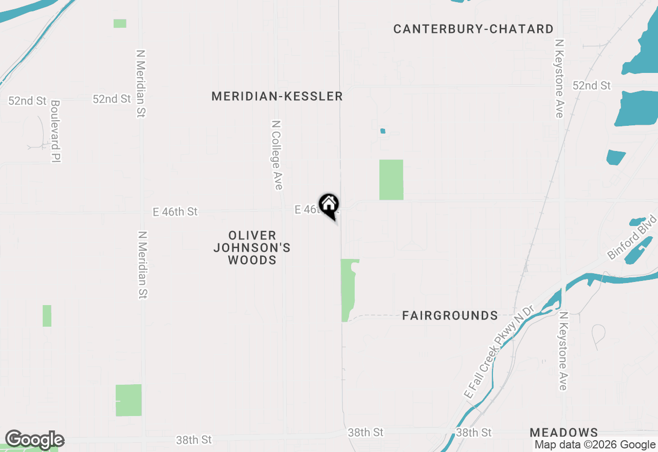 Map of 4534 Winthrop Avenue, Indianapolis, IN 46205