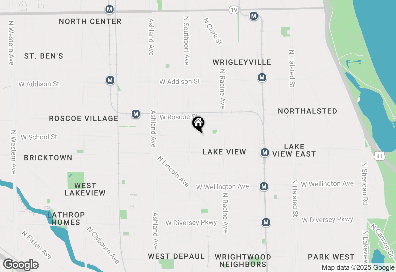 Map of 1325 W School Street #2, Chicago, IL 60657