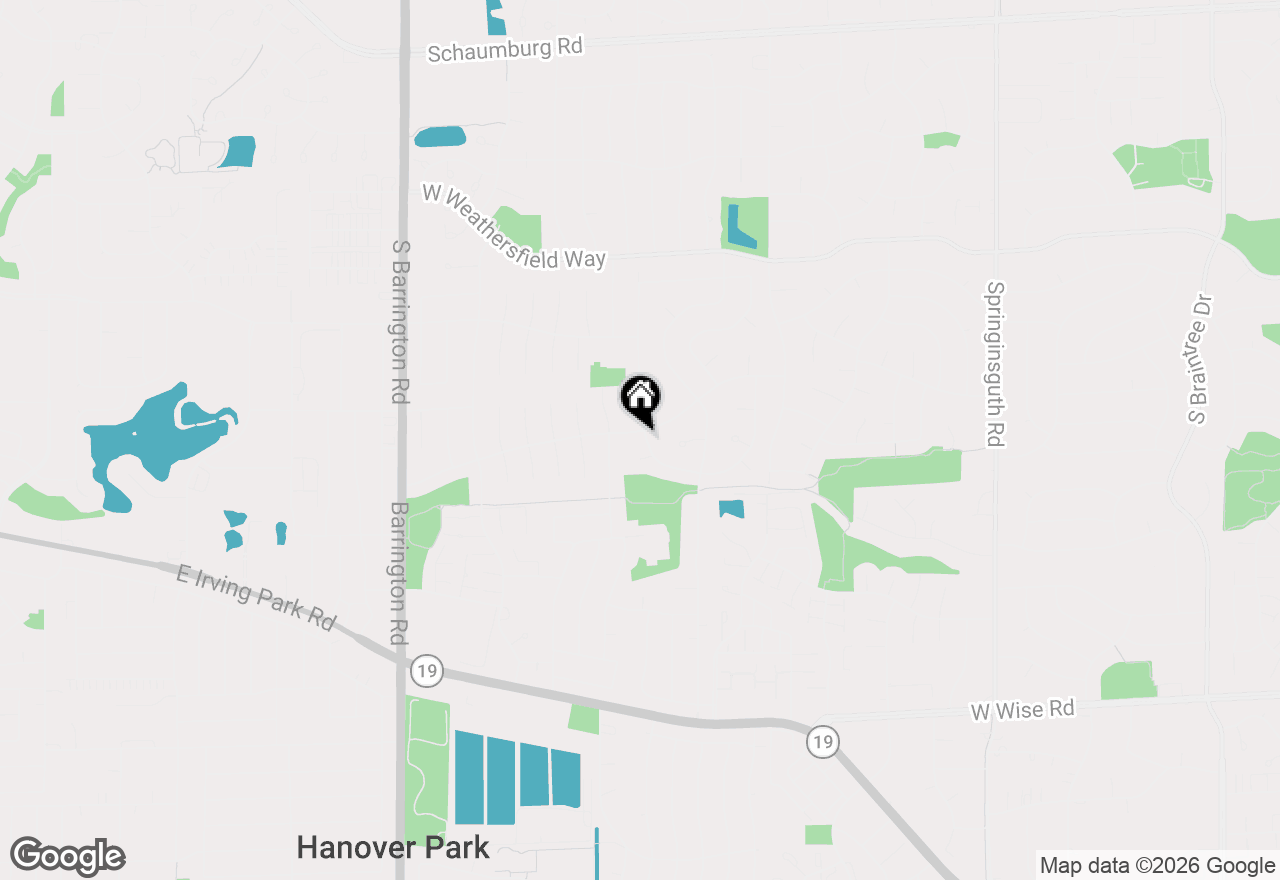 Map of 1024 Yorkshire Drive, Hanover Park, IL 60133