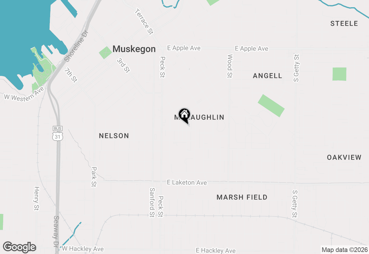 Map of 1471 Leahy Street, Muskegon, MI 49442