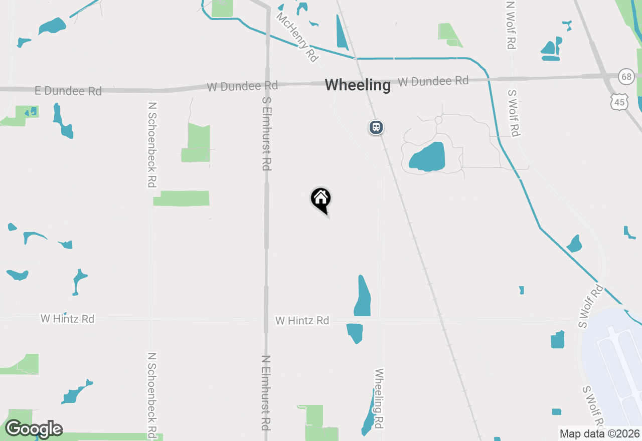 Map of 475 E Merle Lane, Wheeling, IL 60090