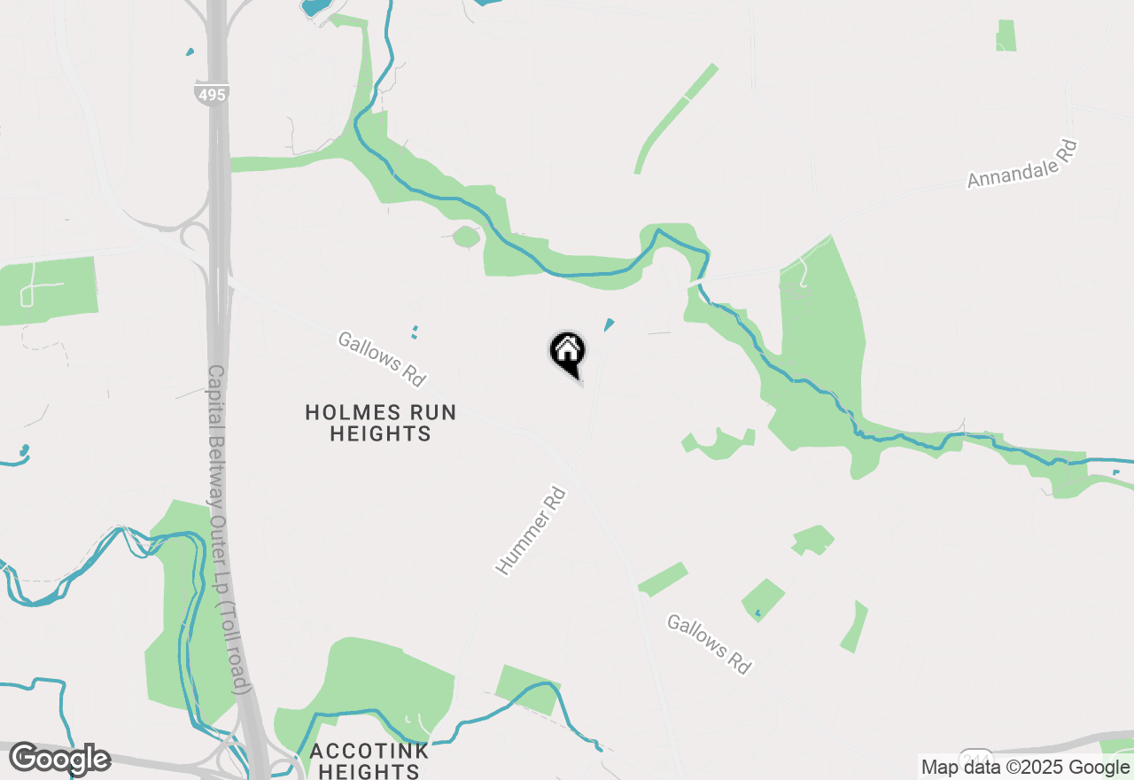 Map of 7435 Mason Lane, Falls Church, VA 22042