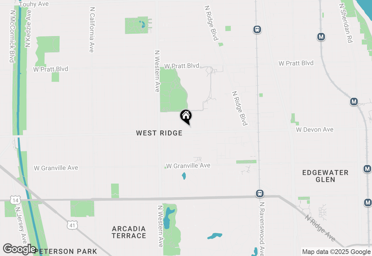 Map of 6413 N Bell Avenue #3, Chicago, IL 60645