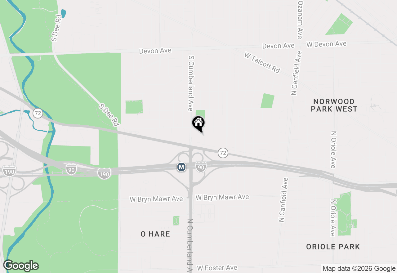 Map of 1820 Brophy Avenue, Park Ridge, IL 60068