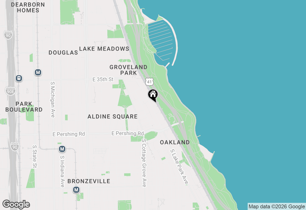 Map of 3735 S Lake Park Avenue #G, Chicago, IL 60653
