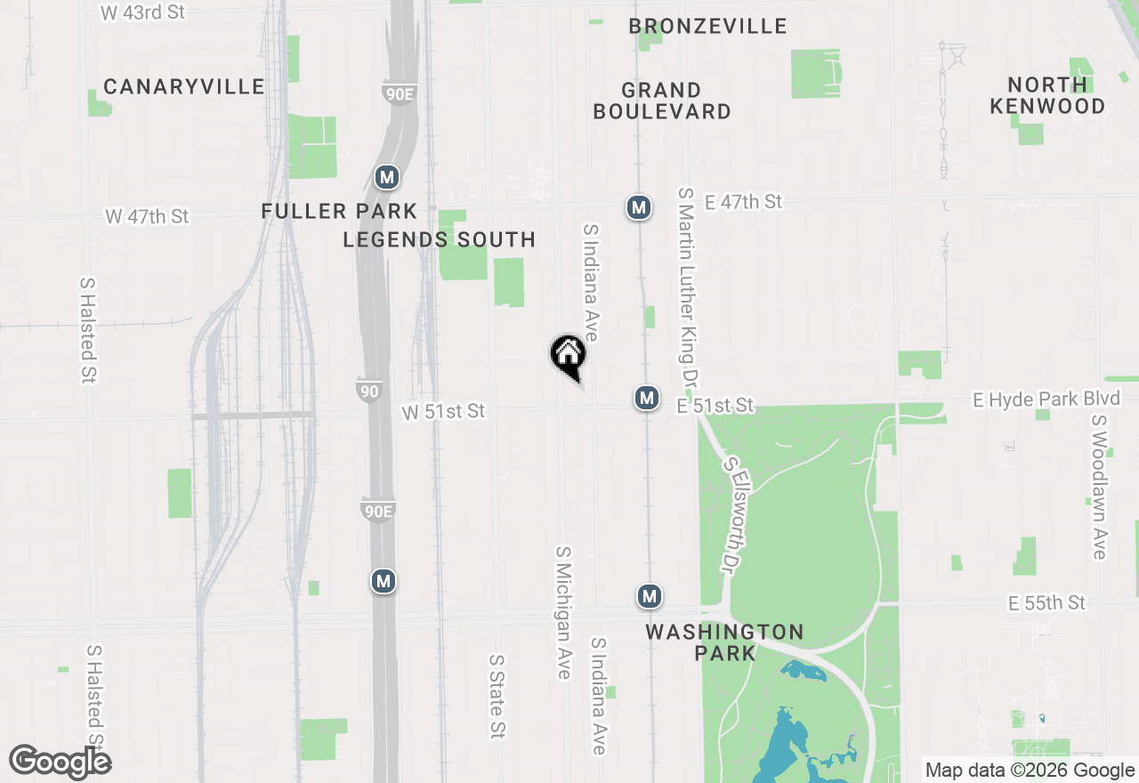 Map of 5039 S Michigan Avenue #1S, Chicago, IL 60615