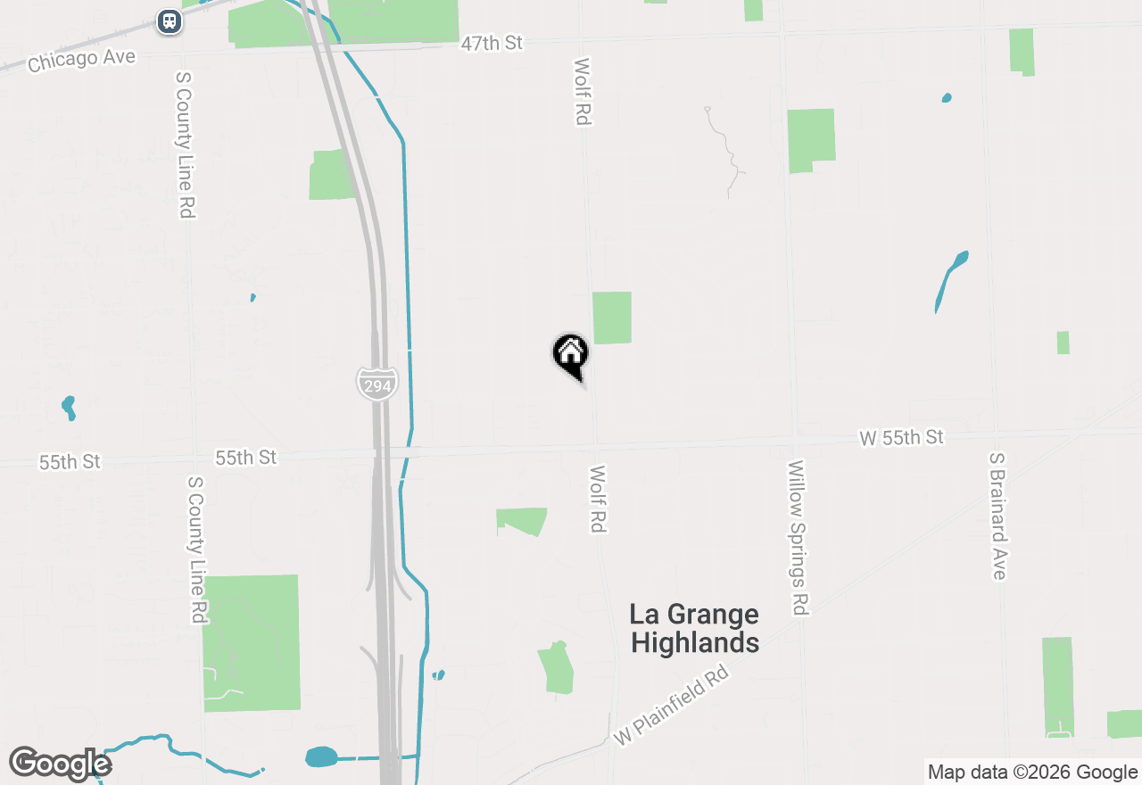 Map of 5345 Lawn Avenue, Western Springs, IL 60558