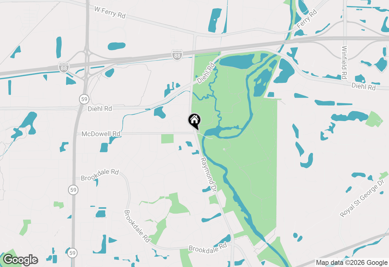 Map of 1312 Mc Dowell Road #204, Naperville, IL 60563