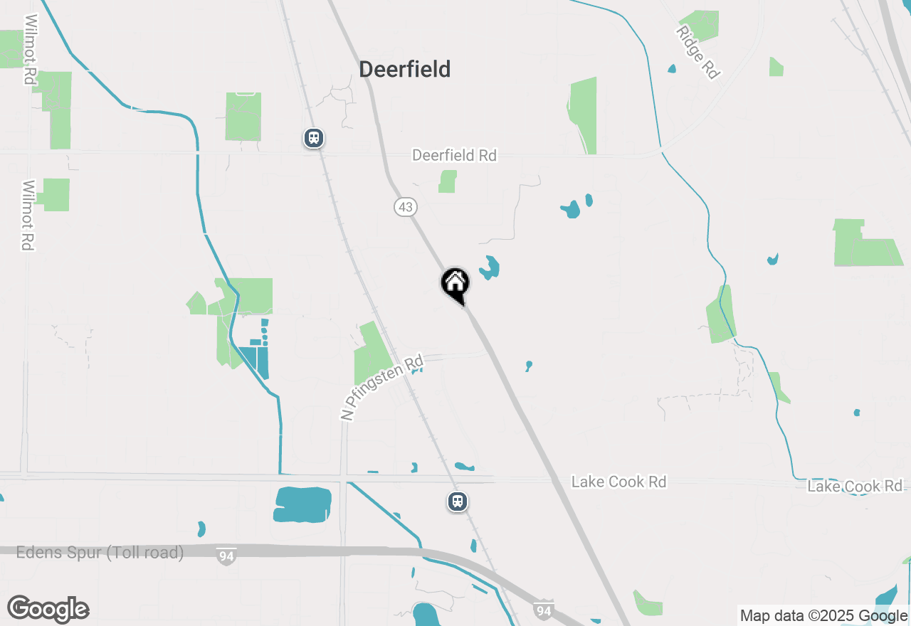 Map of 411 Milford Road, Deerfield, IL 60015