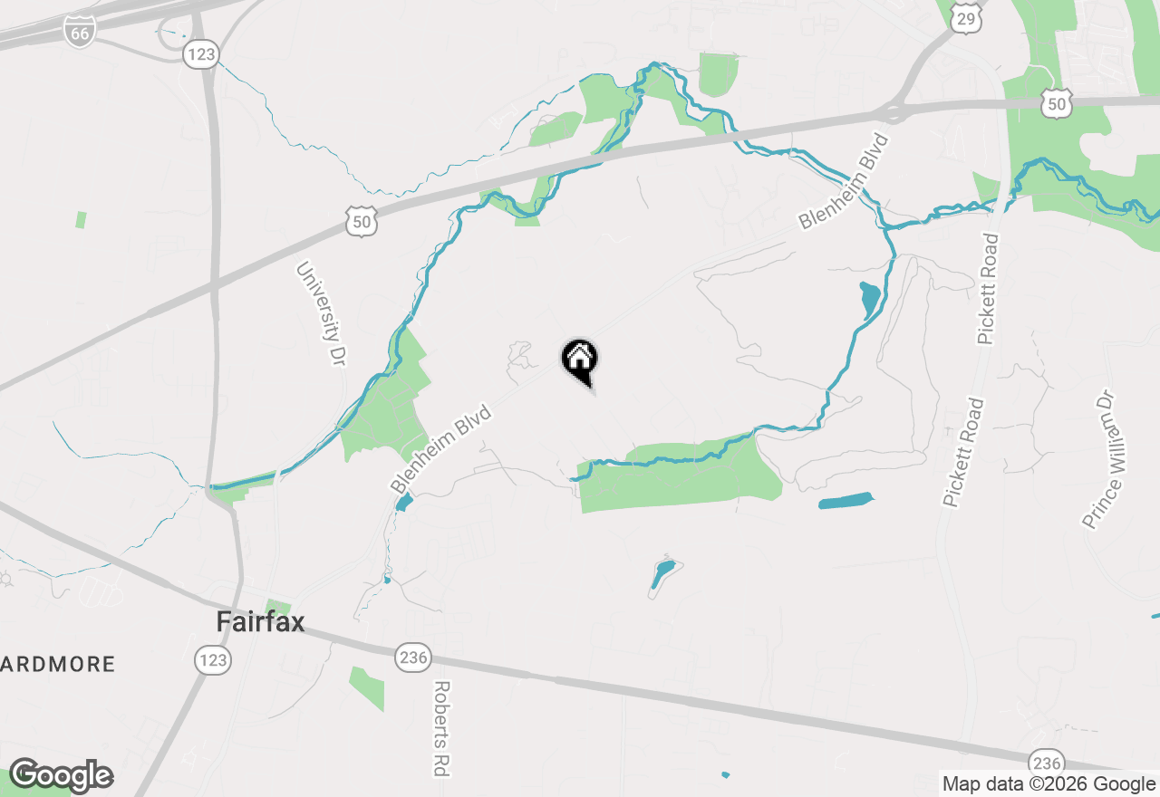 Map of 3610 Parklane Road, Fairfax, VA 22030
