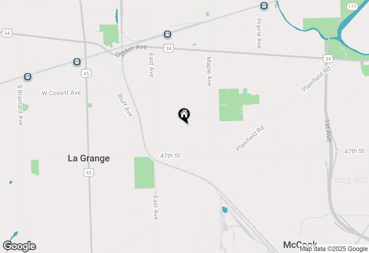 Map of 4510 Raymond Avenue, Brookfield, IL 60513