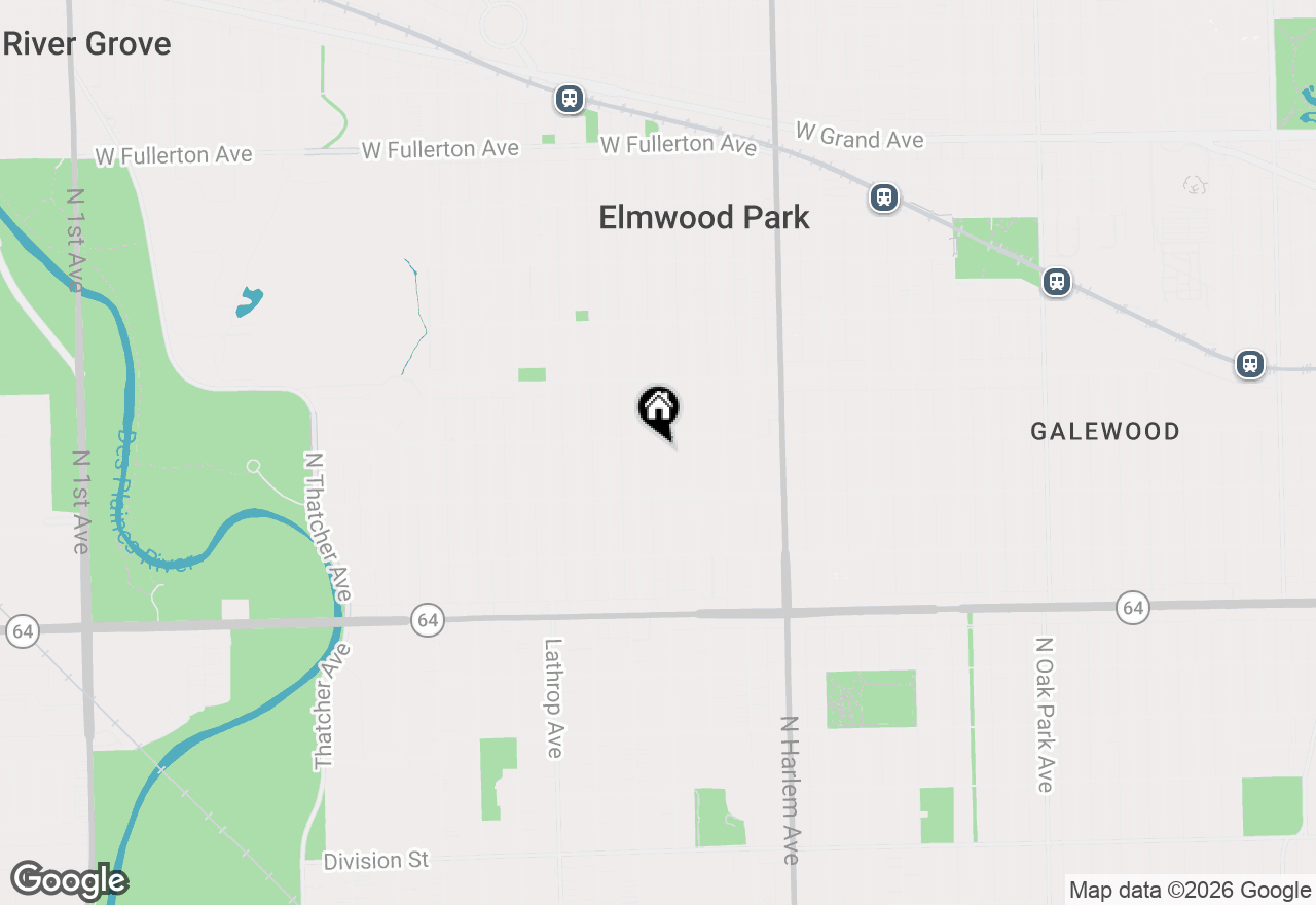 Map of 1838 N 74th Avenue, Elmwood Park, IL 60707