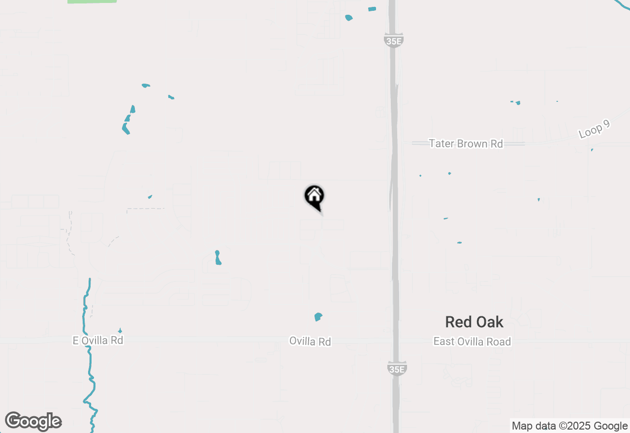 Map of 410 Amberville Drive, Red Oak, TX 75154