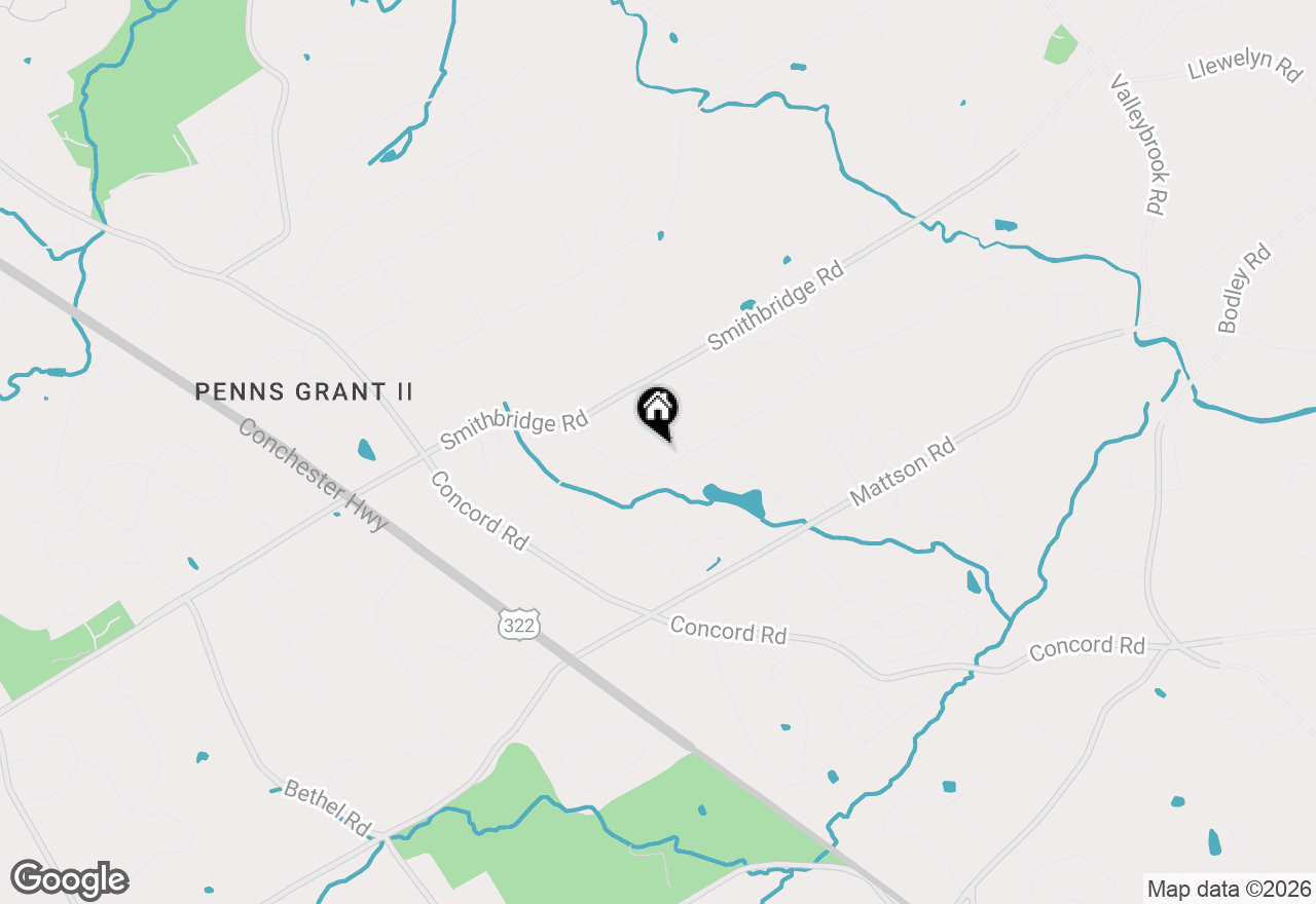 Map of 65 Willits Way, Glen Mills, PA 19342