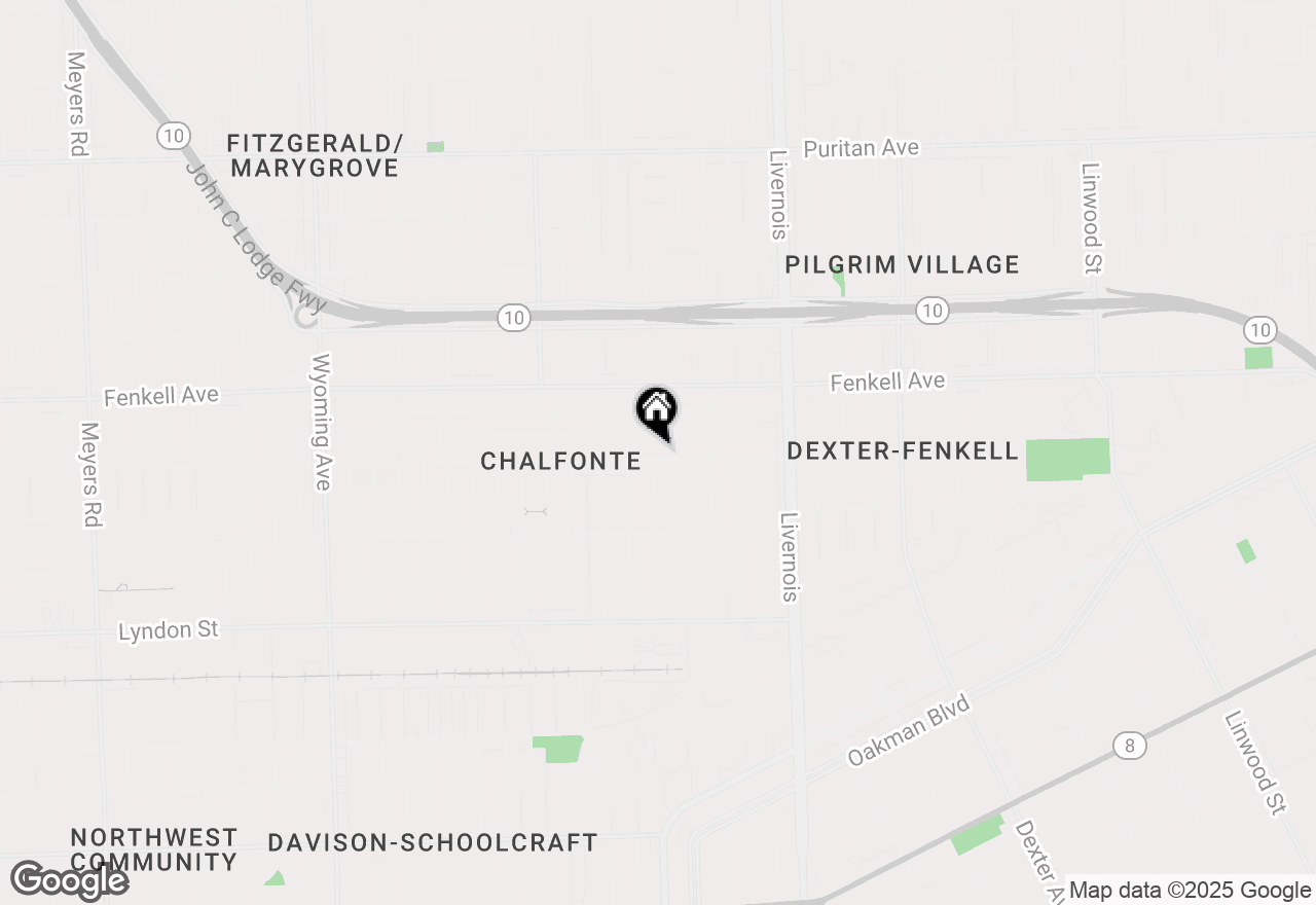 Map of 7450 Chalfonte Street, Detroit, MI 48238