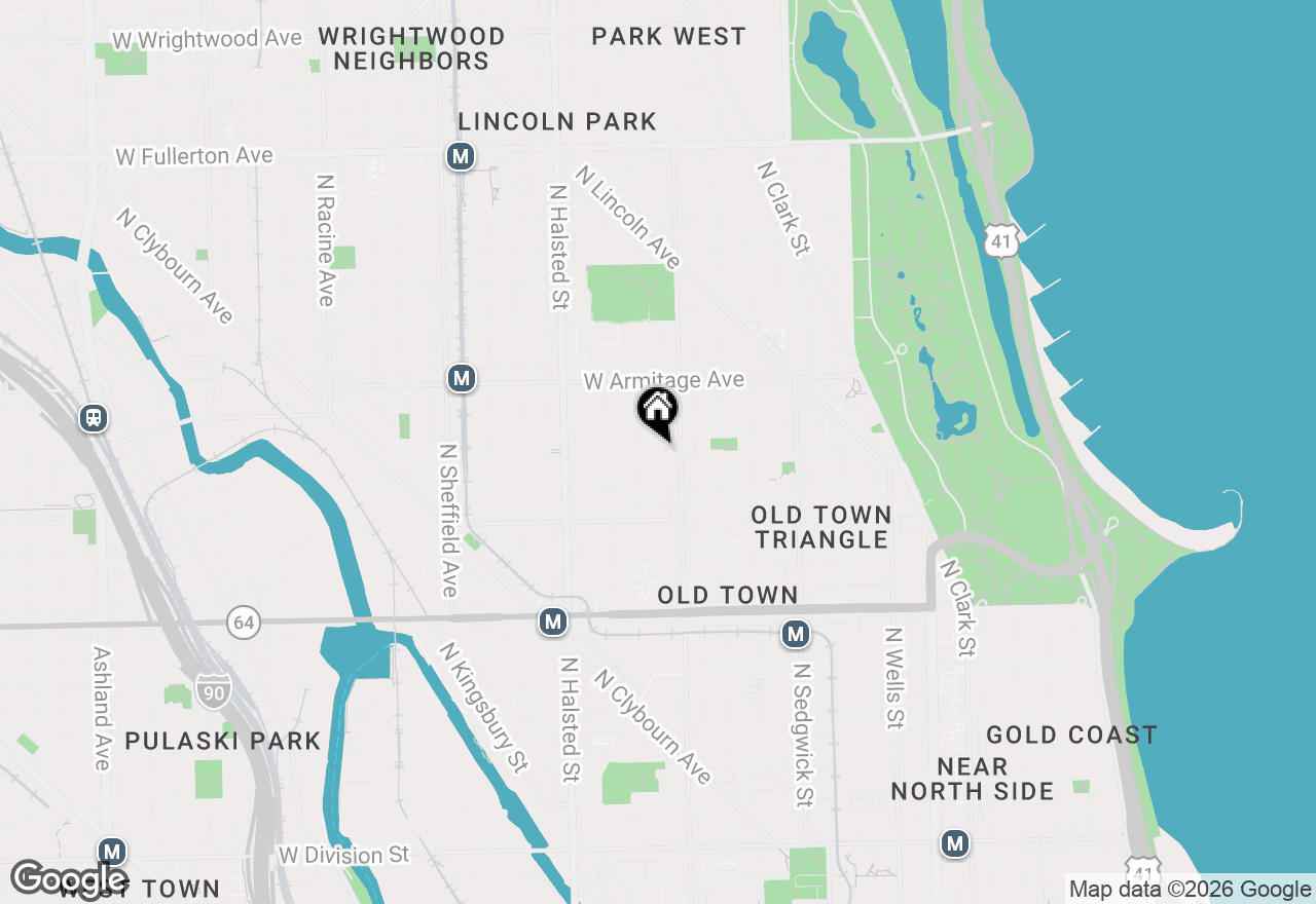 Map of 1875 N Howe Street, Chicago, IL 60614
