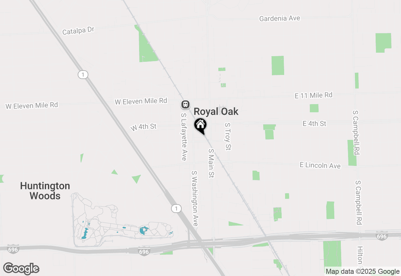 Map of 508 S Center Street #100, Royal Oak, MI 48067