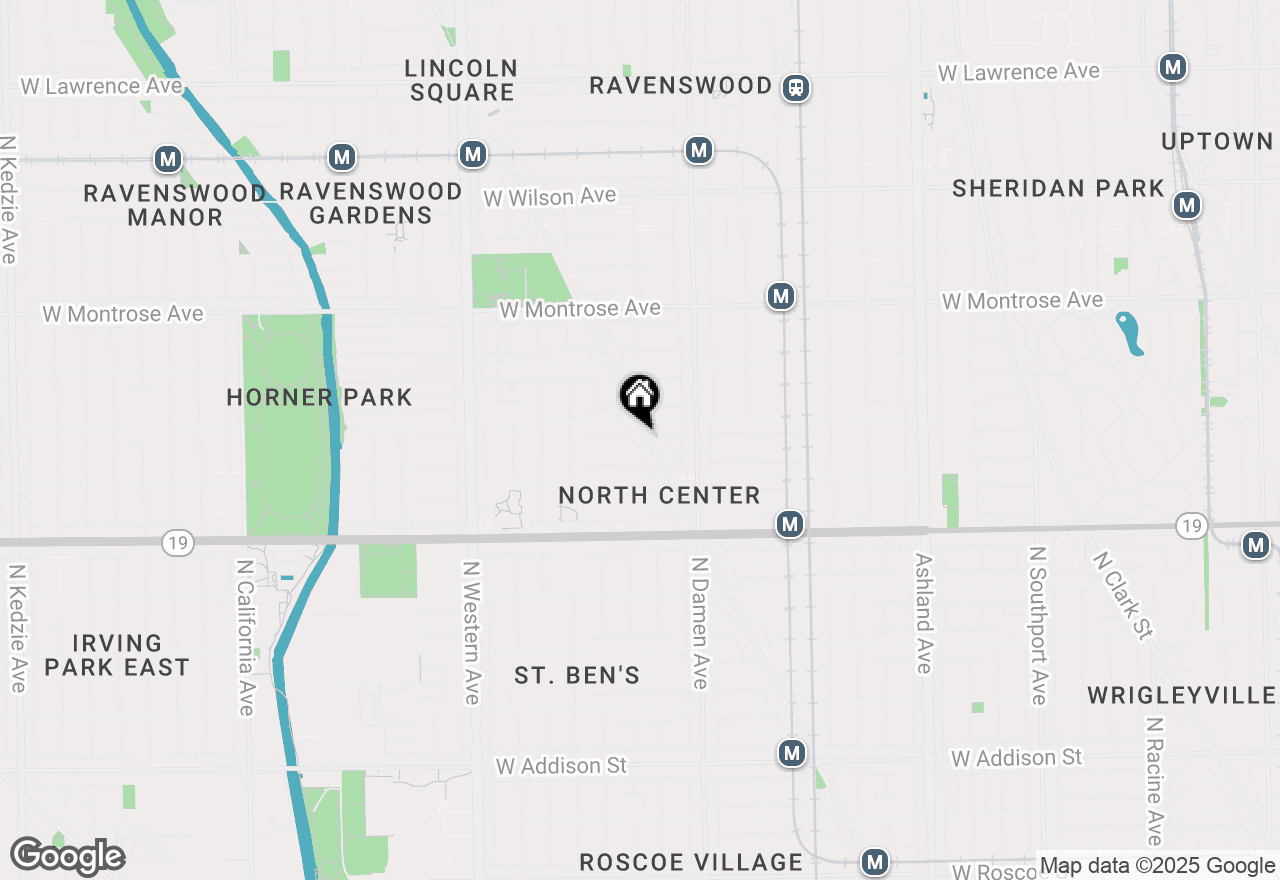 Map of 4152 N Lincoln Avenue #8W, Chicago, IL 60618