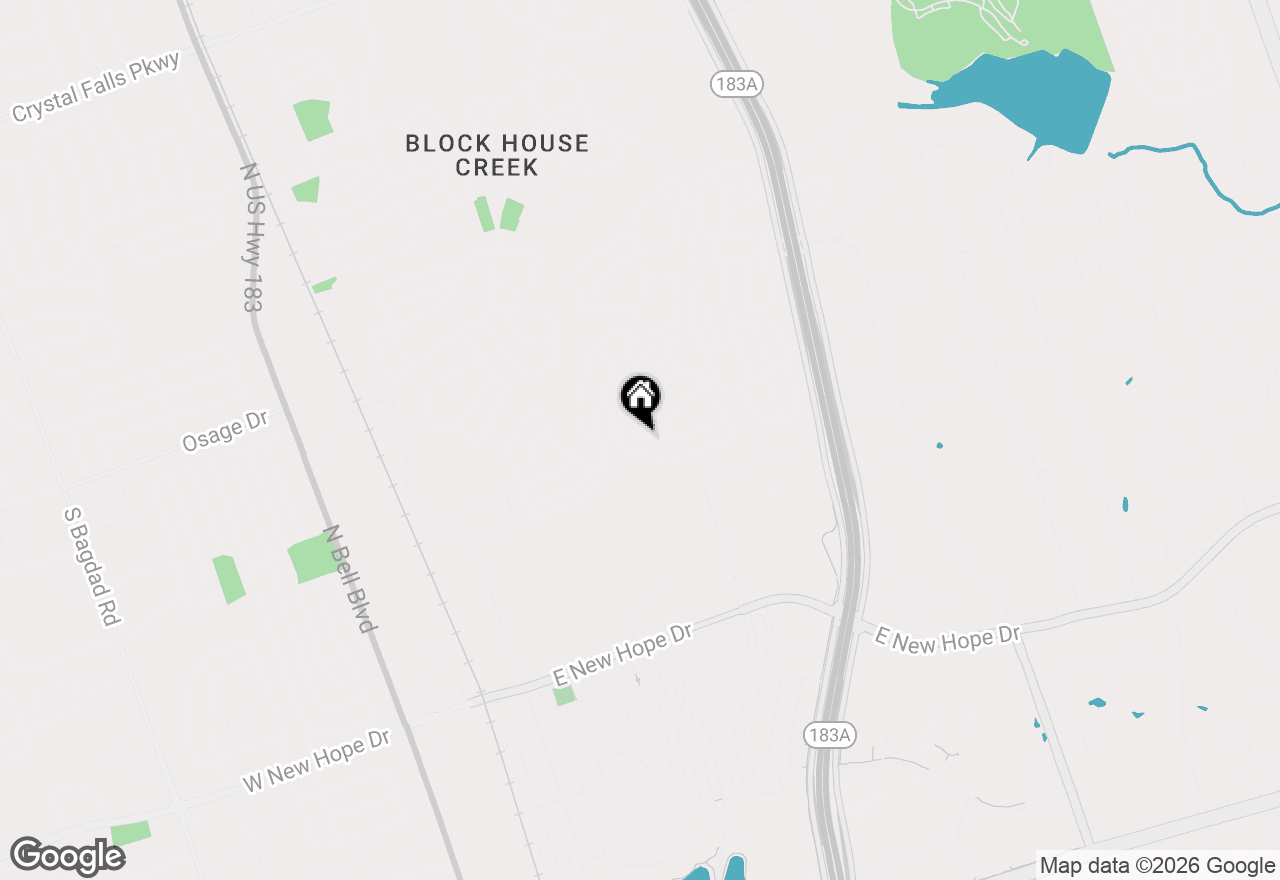 Map of 15013 Big Falls Dr, Leander, TX 78641