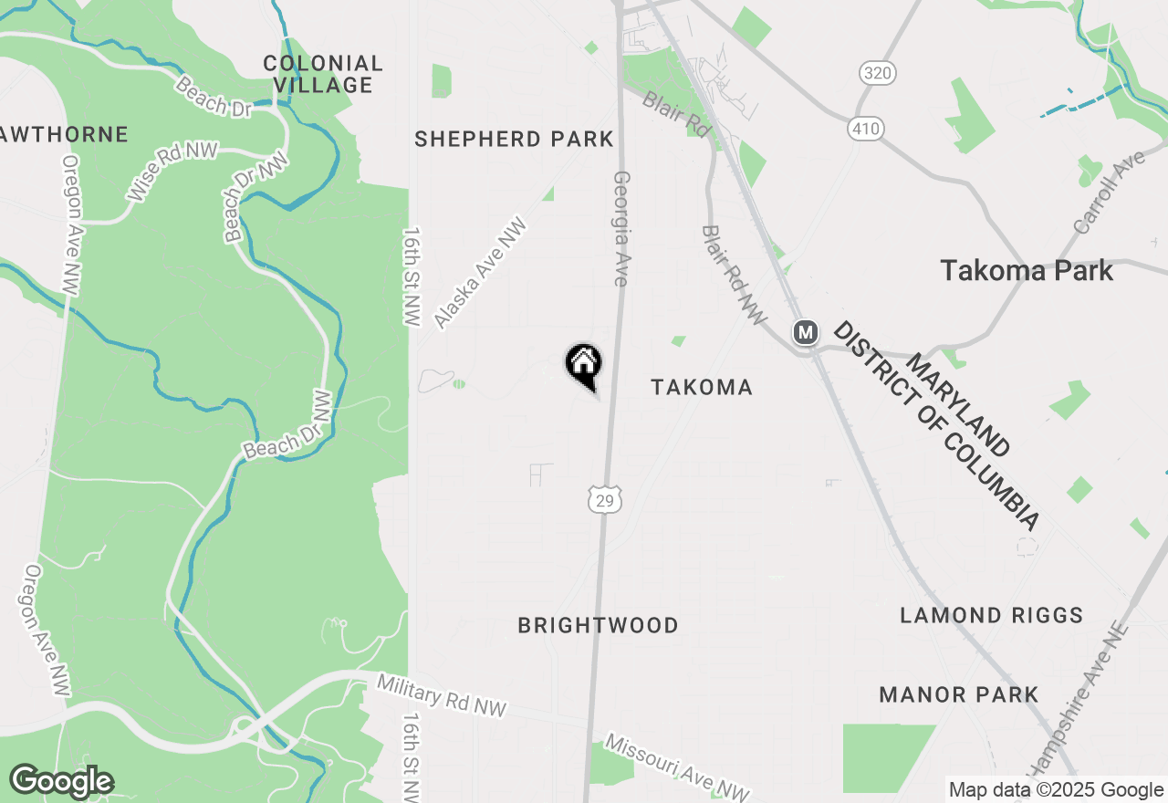 Map of 6803 Cameron Drive Nw #105, Washington, DC 20012