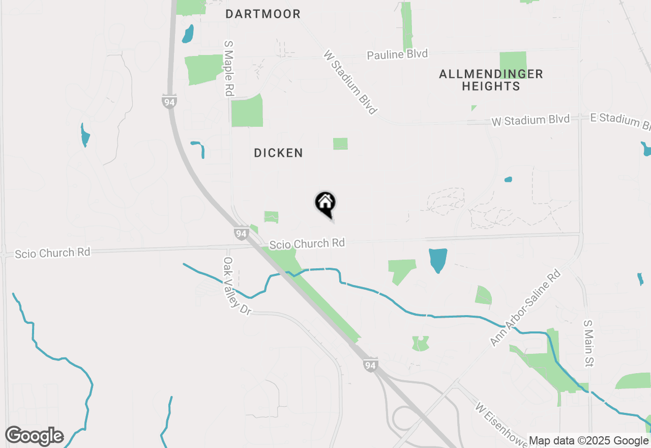 Map of 2002 Brampton Court, Ann Arbor, MI 48103