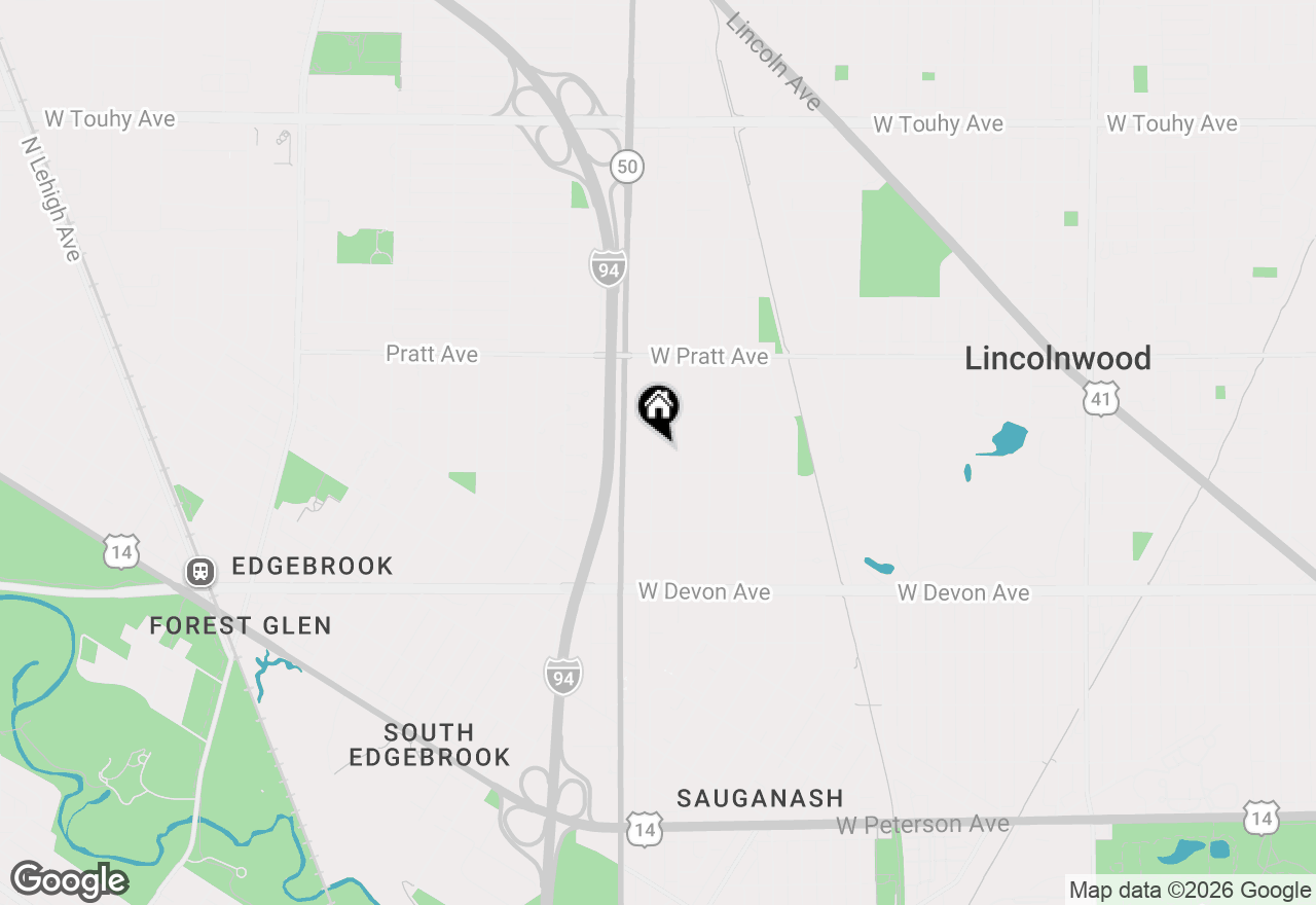 Map of 6621 N Keating Avenue, Lincolnwood, IL 60712