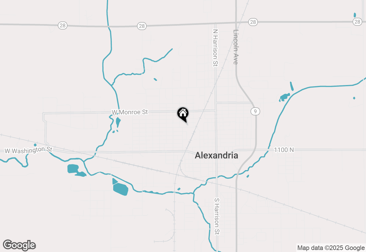 Map of 406 W Broadway Street, Alexandria, IN 46001