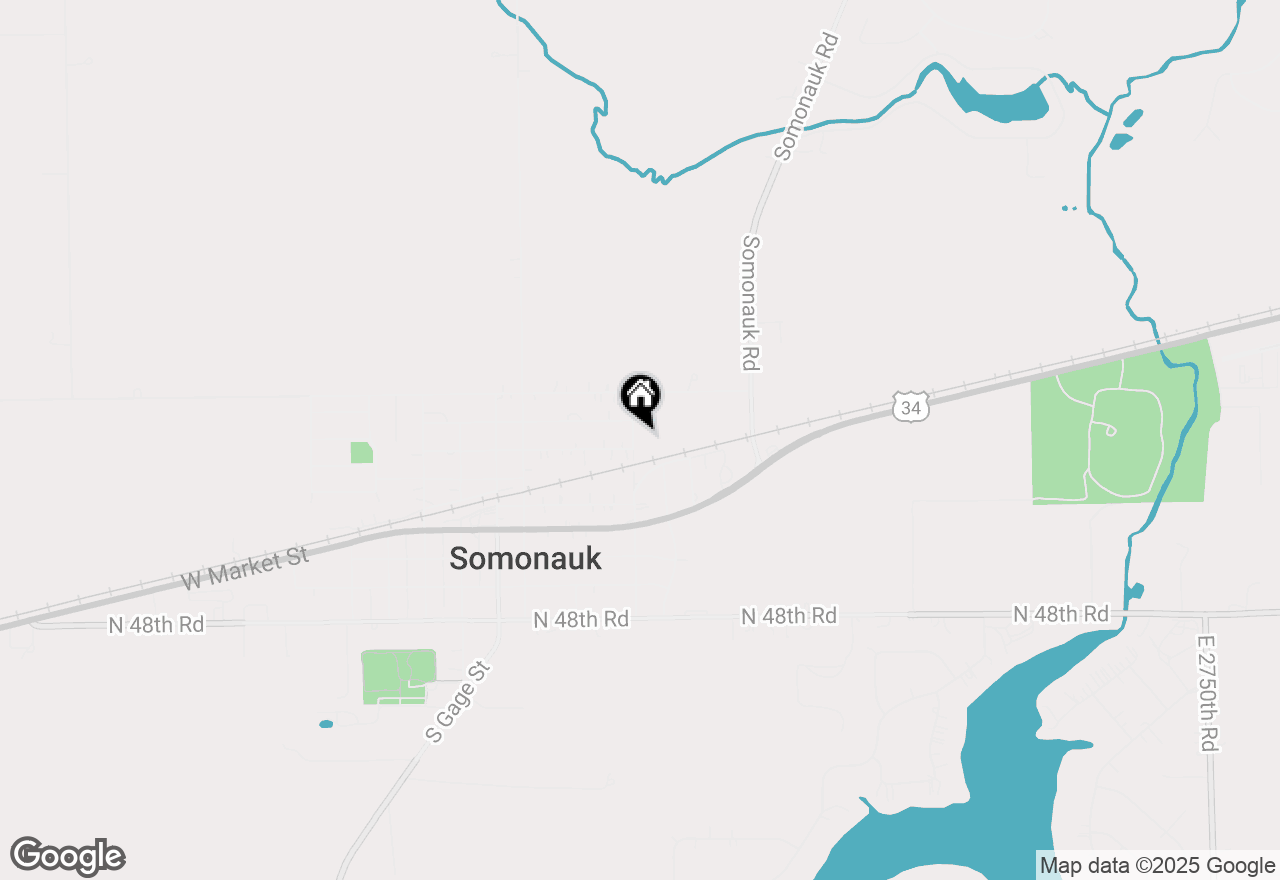 Map of 390 N East Street, Somonauk, IL 60552