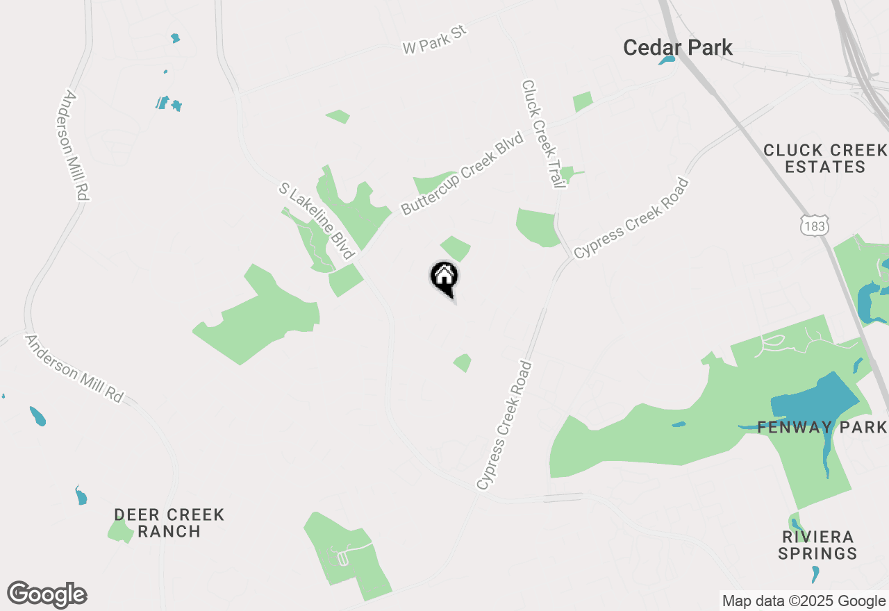 Map of 1105 Red Ranch Cir, Cedar Park, TX 78613