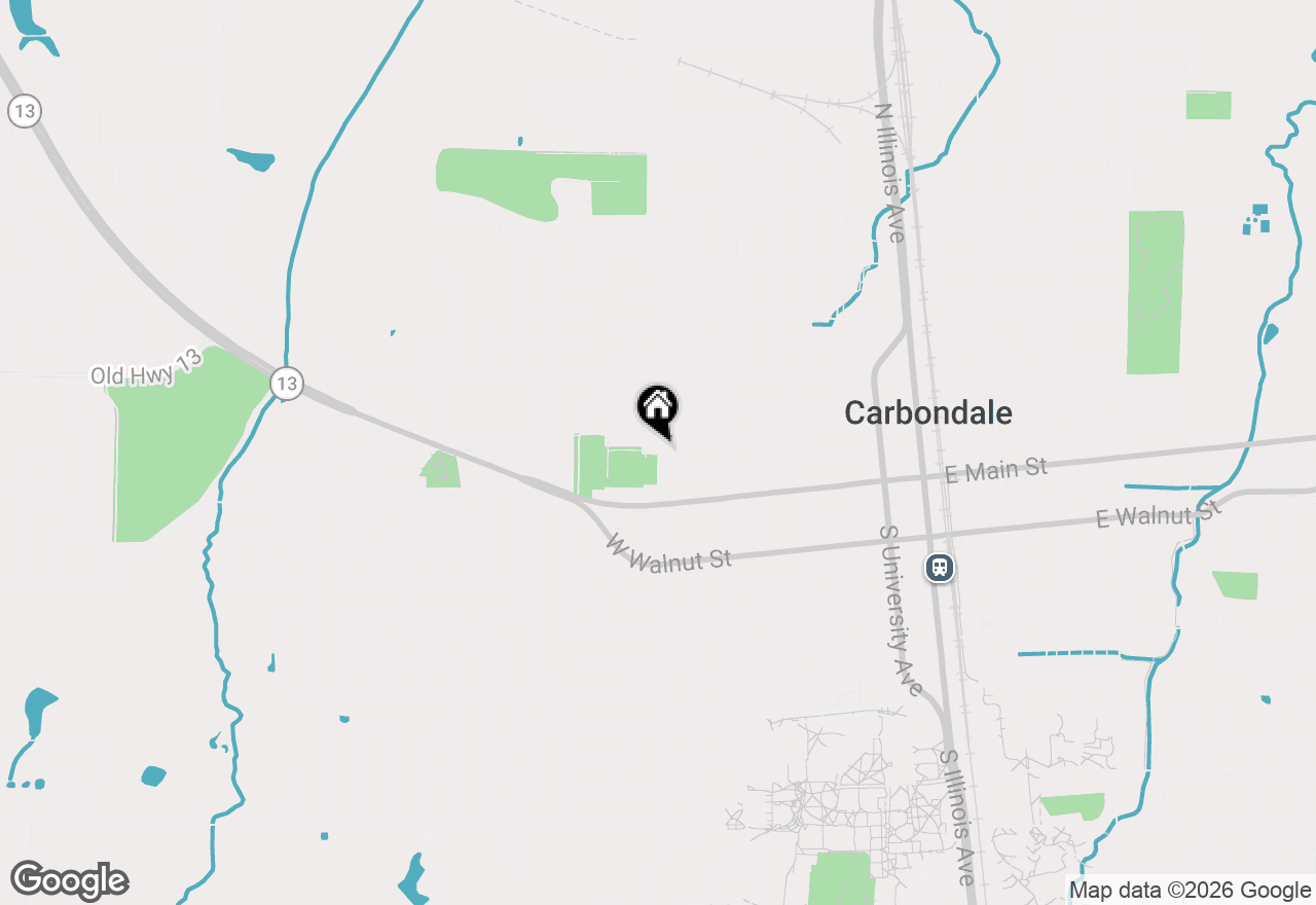 Map of 200 N Oakland Avenue, Carbondale, IL 62901