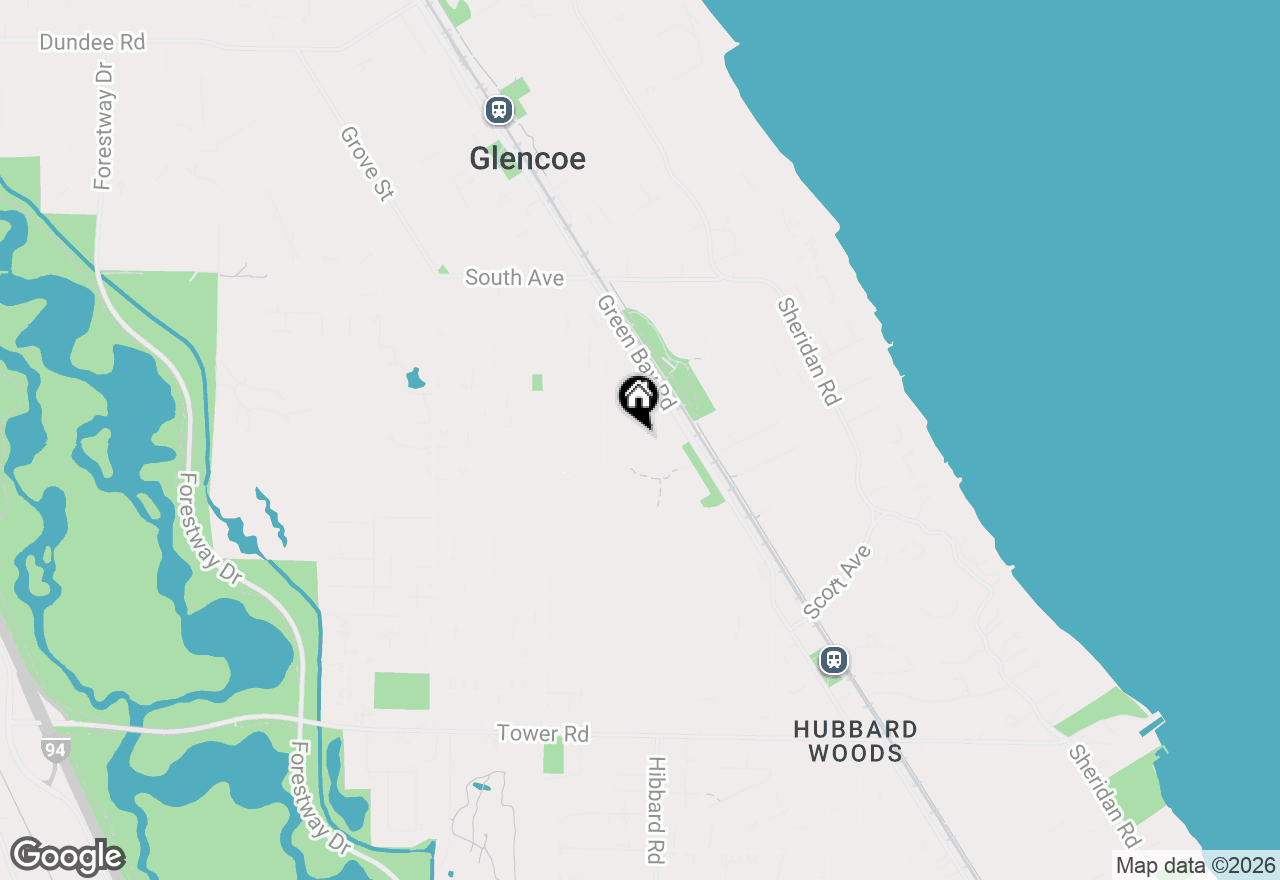 Map of 354 Madison Avenue, Glencoe, IL 60022