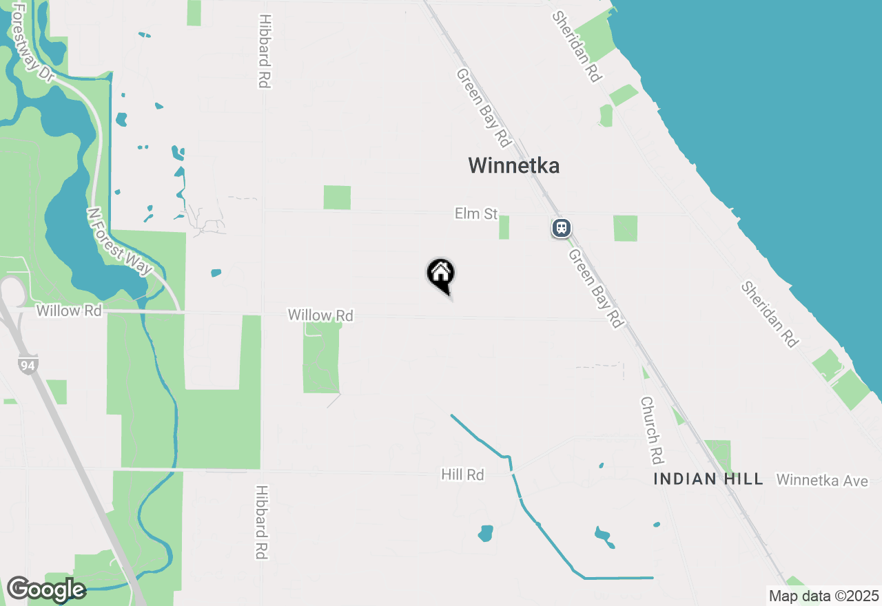 Map of 384 Provident Avenue, Winnetka, IL 60093